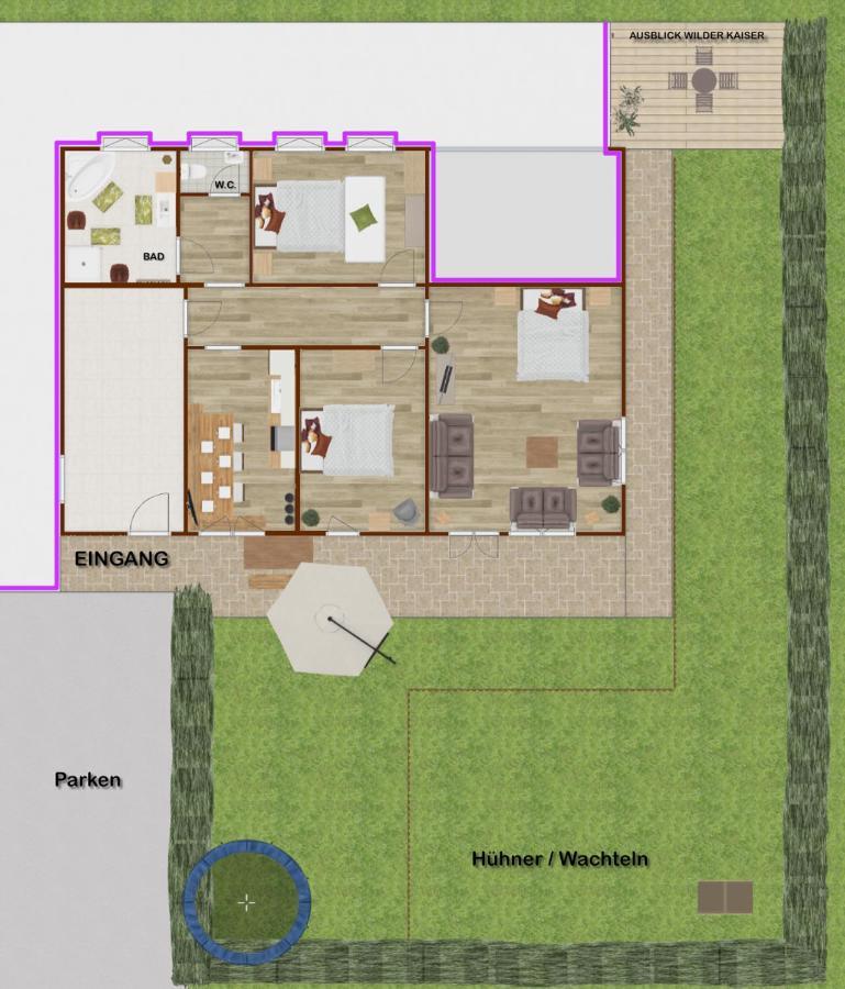 Oberachen Apartment Ellmau Eksteriør bilde